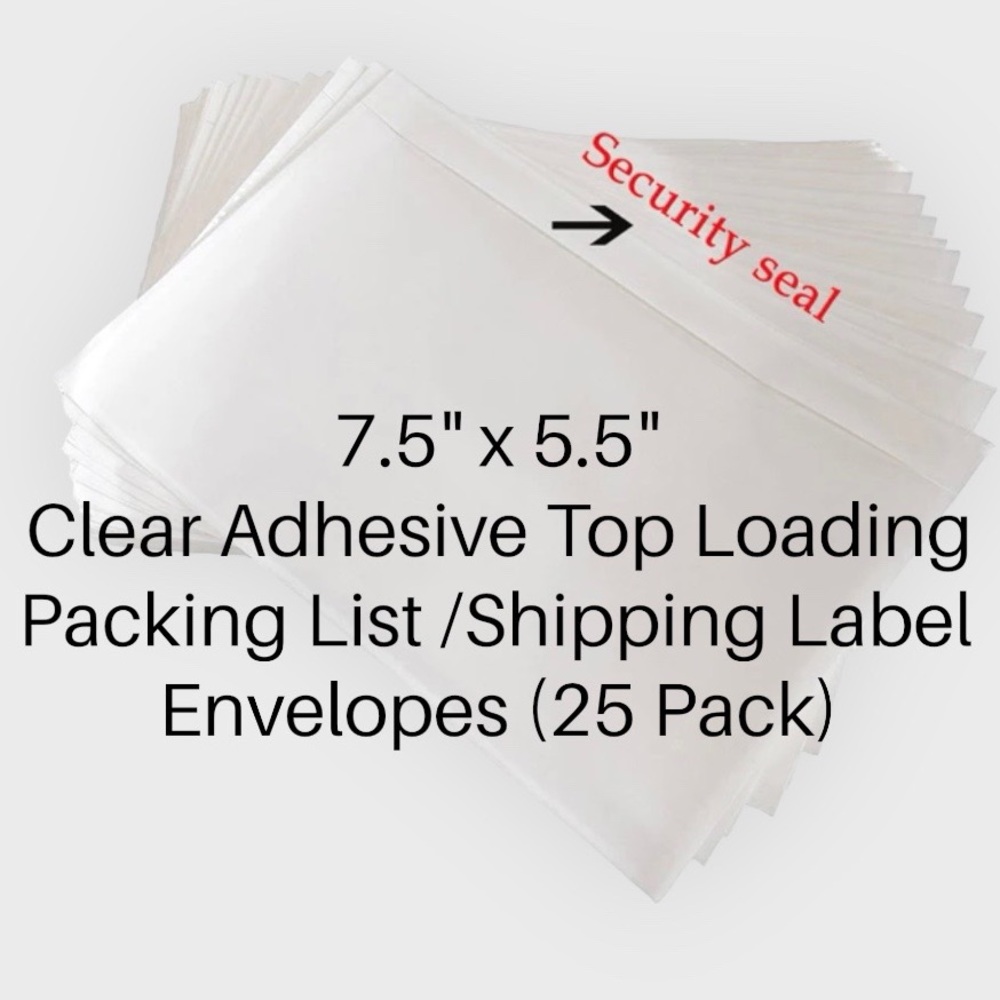 Shipping Label & Invoice Pockets 7 x 5.5 Pack of 25 - Picture 2 of 11